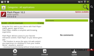 on Archos Appslib.