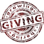 Grunge Rubber Stamp "Giving"