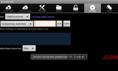 Arctools_HideShowStatusBar4b