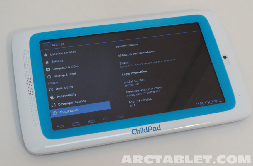 android 4.0.3 tablet deeveloper options