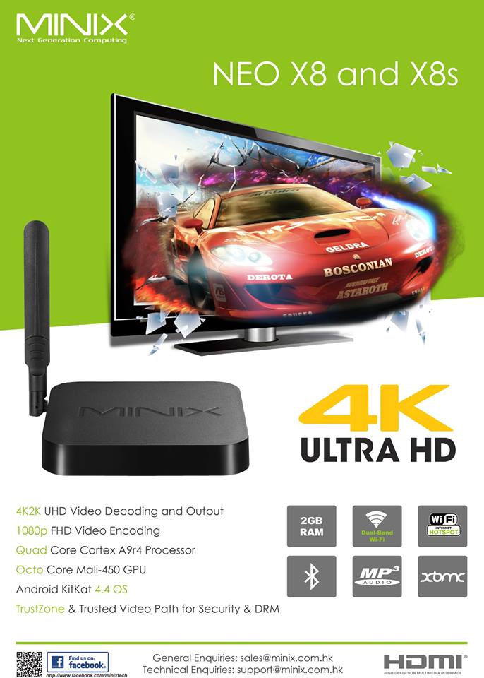 minix announces neo x8 and neo x8s android set top boxes arctablet minix x7 flyer